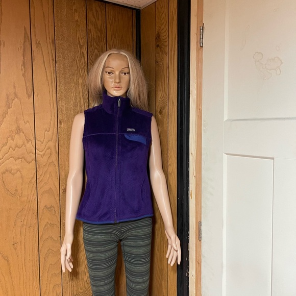Patagonia Re Tool Fleece Vest Purple-zip Up - Picture 12 of 16